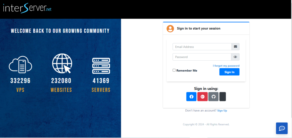 interserver login