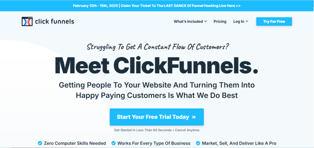 clickfunnels login 